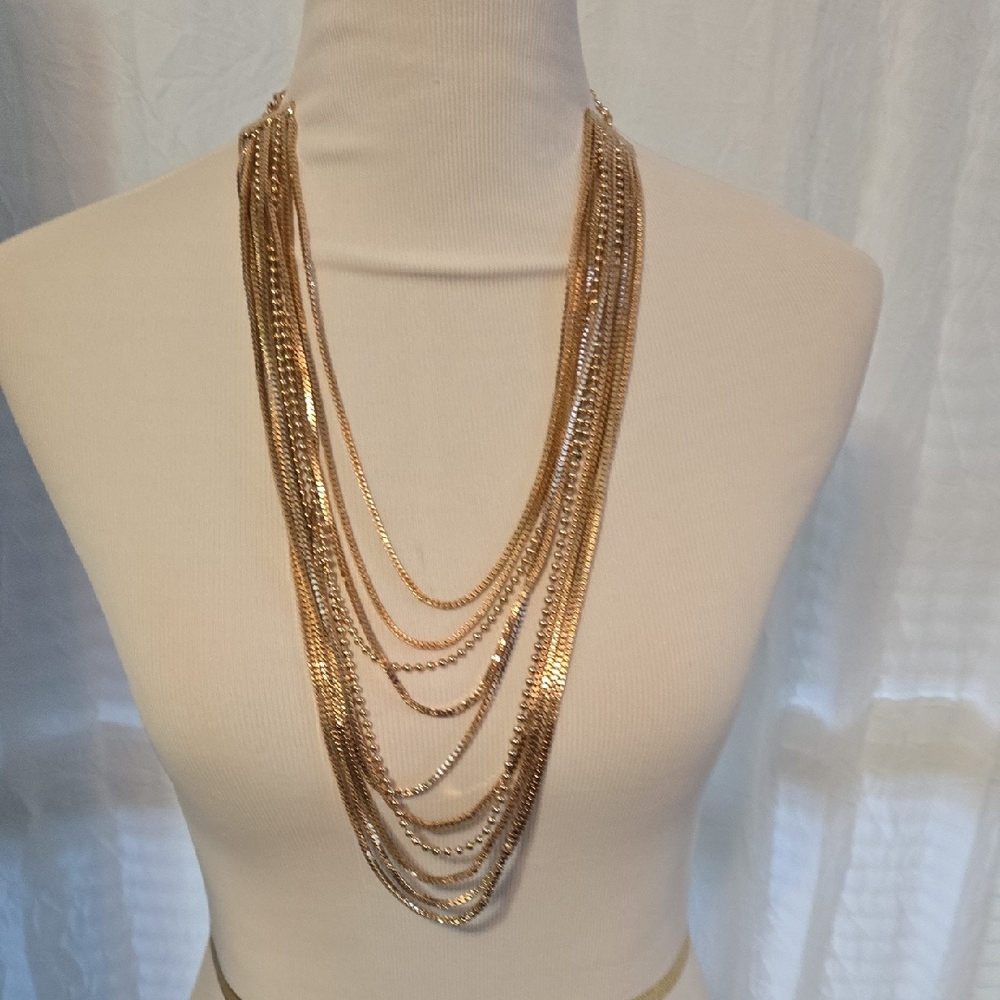 GUESS Elegant Gold Layered Necklace